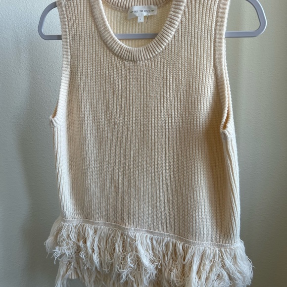 Sleeveless boho knit blouse sweater - Picture 2 of 3